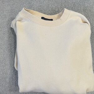 Cream Brandy Melville crewneck